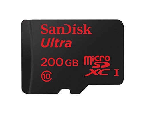 SanDisk SDSDQUAN-200G-G4A Ultra Android Scheda di Memoria microSDXC da 200 GB, UHS-I Classe 10, con Adattatore SD