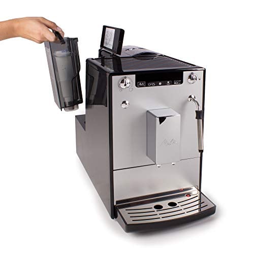 Melitta Machine à Café et Boissons Chaudes Automatique, Buse Vapeur, Caffeo Solo & Milk, Argent, E953-102