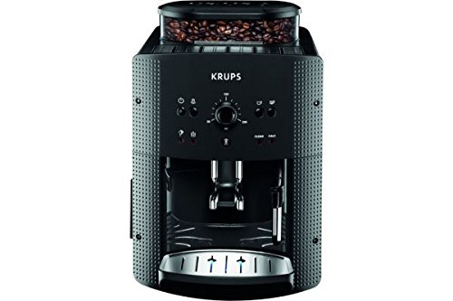 Krups EA 810B Espresso machine 1.7L 1cups Black,Titanium coffee maker - coffee makers (freestanding, Fully-auto, Espresso machine, Coffee beans, Black, Titanium, Touch)