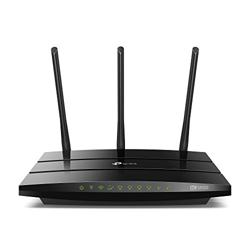 TP-Link Archer C1200 Dual Band Gigabit Wireless Cable Router, Wi-Fi Speed Up to 867 Mbps/5 GHz + 300 Mbps/2.4 GHz, 4 Gigabit LAN Ports, 1 USB Port, Supports Parental Control, Guest Wi-Fi, VPN