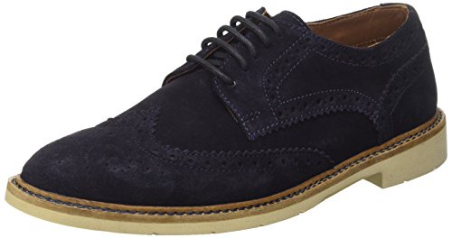 Tommy Hilfiger Herren M2285ETRO 2B Brogue Schnürhalbschuhe, Blau (Midnight 403), 43 EU