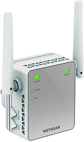 NETGEAR Mini N300 Mbps Wi-Fi Range Extender with External Antennas (Wi-Fi Booster) (EX2700-100UKS)