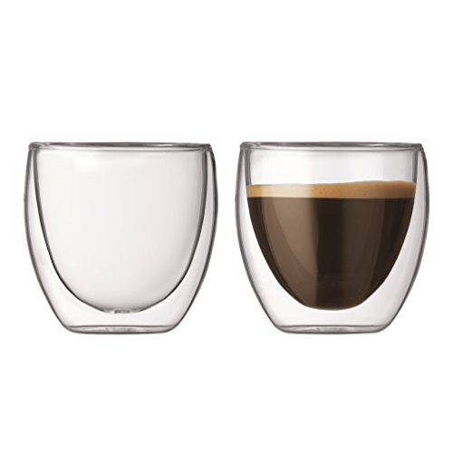 BODUM PAVINA Double Walled Thermo Glasses 0.08 L, 2.5 oz, Pair