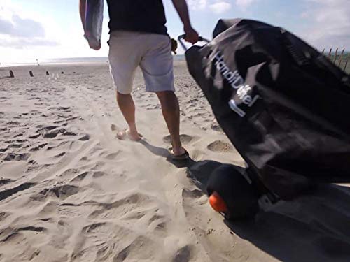 HandiMoova – Hand Truck / Sack Barrow / Folding Cart for festivals, camping, gardening, fishing and office use. Innovative foldable all-terrain trolley / Cargo Dolly that is lightweight yet heavy duty - ideal for household use. 60kg load capacity.