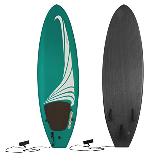 Schreuders Sport Unisex 52WX Eps Printed Surfboard, Anthracite/Emerald/White, One Size
