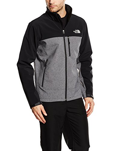 The North Face Apex Men's Outdoor Jacket available in TNF Black Heather/TNF Black Size Small