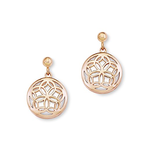 s.Oliver Damen-Ohrhänger Perlmutt 925 Silber rhodiniert - 524124