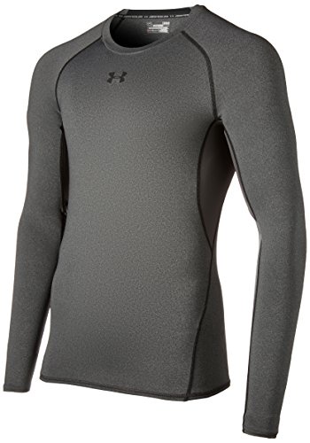 Under Armour Men's UA HeatGear Long-Sleeve Shirt - Carbon Heather, Medium