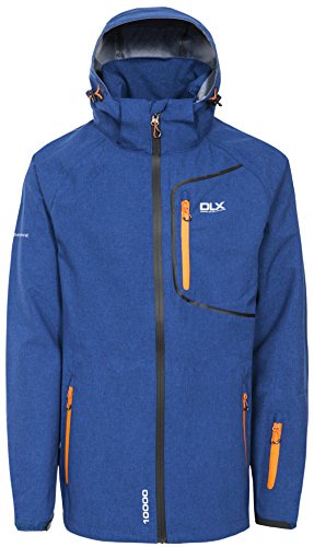 Trespass Men Caspar II Waterproof Rain/Outdoor Jacket with Removable Hood - Twilight Marl, Large