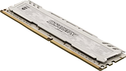 Ballistix Sport LT BLS2C8G4D240FSC/BLS2K8G4D240FSC 16GB Kit (8GB x 2) (DDR4, 2400 MT/s, PC4-19200, Dual Rank x8, DIMM, 288-Pin) Memory, White