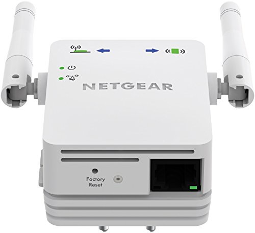 Netgear WN3000RP-200PES Ripetitore Wireless Universale, N300 Mbps, Access Point Mode, 1 Porta Fast Ethernet, Antenne Esterne, Bianco