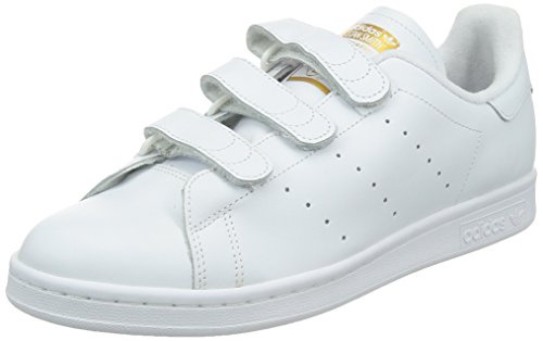 adidas Stan Smith CF, Men's Running Shoes, White (FTWR White/FTWR White/Gold Met.), 9.5 UK (44 EU)