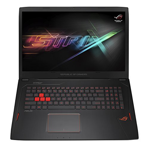 Asus ROG GL702VM-GC279T 43,9 cm (17,3 Zoll, mattes FHD) Notebook (Intel Core i7-7700HQ, 8GB RAM, 256GB SSD, 1TB HDD, Nvidia GTX1060 6 GB VRAM, Win 10) schwarz