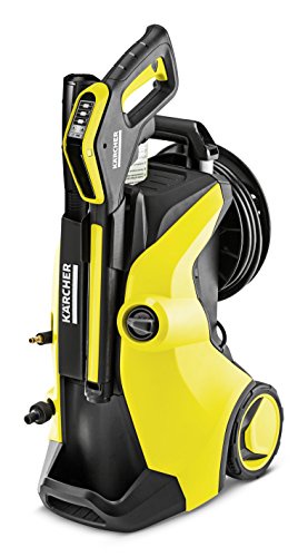 Kärcher Hochdruckreiniger K 5 Premium Full Control Plus inkl. Pistole mit Druckanzeige und Tasten zur Druckregulierung, 3-in-1 Multi Jet Strahlrohr: Dreckfräser, Flachstrahl und Reinigungsmitteldüse, Quick Connect Funktion und Schlauchtrommel (max. 20-145 bar, 500 l/h)