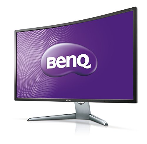 BenQ EX3200R Monitor Video Enjoyment, 31,5 Pollici Curvo, Curvatura 1800R, 144Hz, Cinema Mode, HDMI, Low Blue Light, Flicker-free, Premium Multi-Media, Grigio