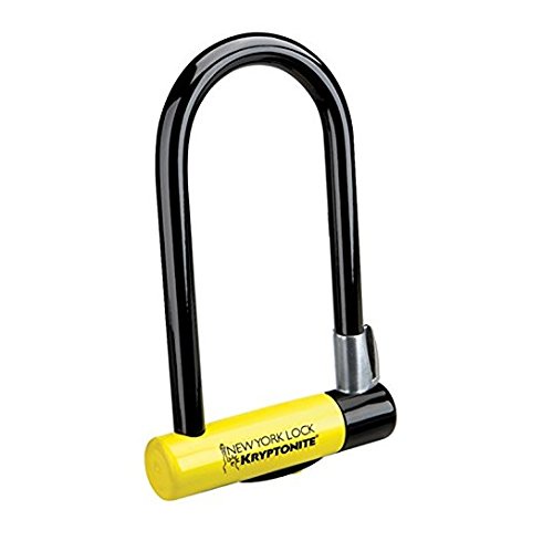Kryptonite New York Standard Lock with FlexFrame Bracket - Black/Yellow