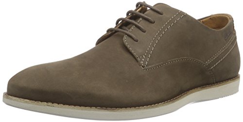 Clarks Franson Plain, Herren Derby Schnürhalbschuhe, Braun (Brown Nubuck), 42.5 EU (8.5 Herren UK)