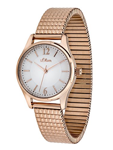 s.Oliver Damen-Armbanduhr Analog Quarz Edelstahl SO-3193-MQ