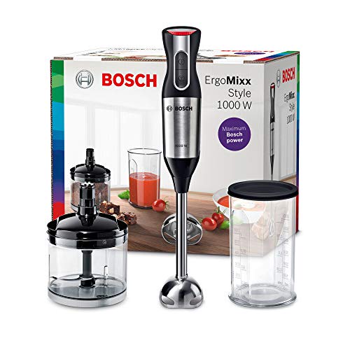 Bosch MS6CM6120 - Batidora (Batidora de varillas, Plata, Blanco, Mezcla, 0,6 L, Botones, 0,5 L)
