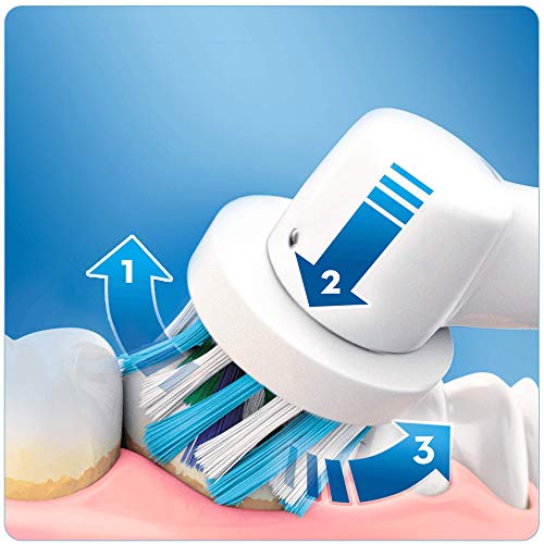 Oral-B Pro 2 2000N CrossAction Electric Toothbrush Rechargeable Powered By Braun, 1 Handle, 2 Modes Including Gum Care, 1 Toothbrush Head, 2 Pin UK Plug