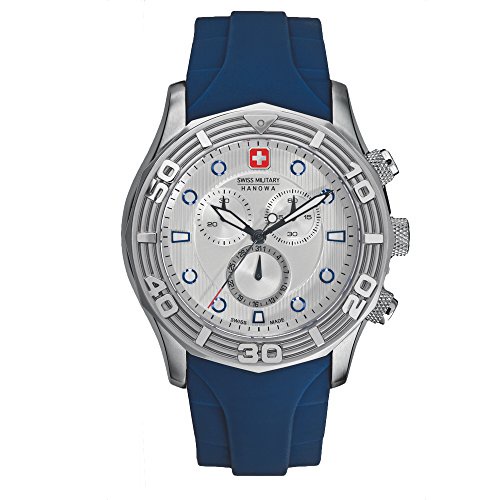 Swiss Military Hanowa Herren-Armbanduhr XL Analog Quarz Plastik 06-4196.04.001
