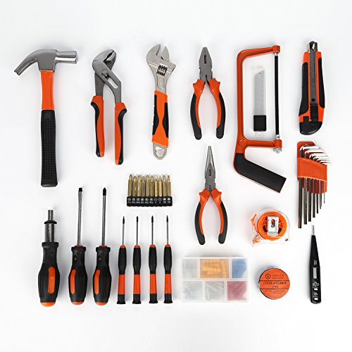 Tool Kit, LESHP 100pcs Precision DIY Home Household Kits Tool Set with Combination Pliers in Box Case