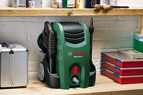 Bosch DIY Hochdruckreiniger AQT 37-13, Hochdruckpistole, Lanze, 6 m Hochdruckschlauch, Wasserfilter, Düse, 5 m Netzkabel, Karton (1700 W, 130 bar, 370 l/h, max. Zulauftemperatur 40°C)