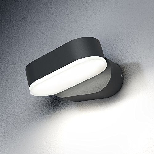 Osram Endura Style Mini Spot I LED Außenleuchte, Aluminiumkörper, 8 Watt, warmweiß, 3000K, dunkelgrau