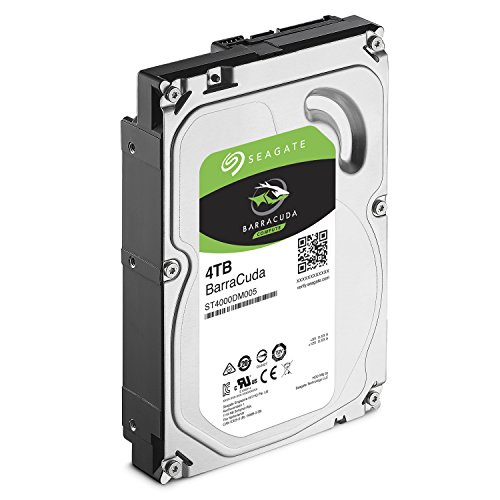 Seagate BarraCuda 4 TB 3.5 inch Internal Hard Drive (64 MB Cache SATA 6 GB/s up to 180 MB/s)