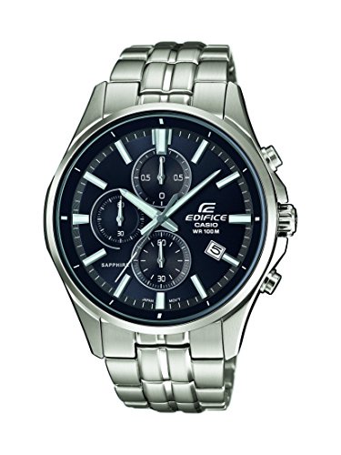 Casio Edifice Men's Analogue Quartz Watch with Stainless Steel Bracelet – EFB-530D-1AVUER