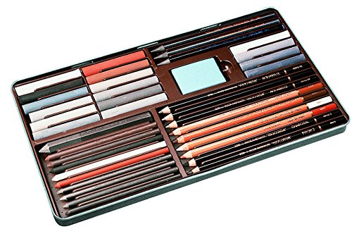 Artist Drawing Set 38 Piece Art Set in Metal Box Gift Set Koh-I-Noor 8891 Gioconda