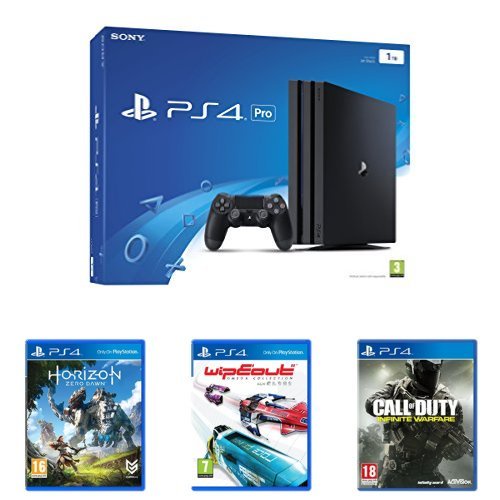 Sony PlayStation 4 (1TB) Pro + Horizon Zero Dawn + Wipeout + Call of Duty: Infinite Warfare