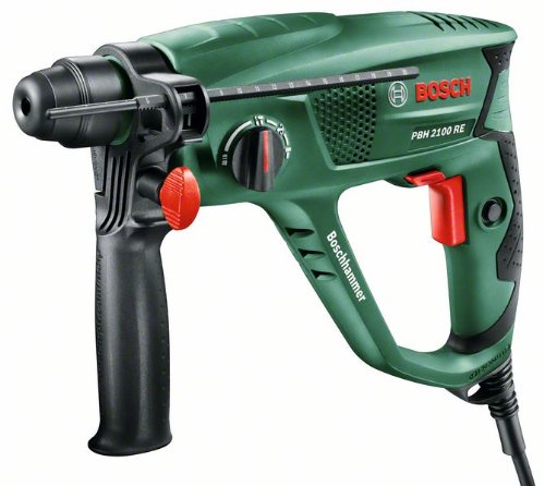 Bosch Bohrhammer PBH 2100 RE (Tiefenanschlag, Zusatzhandgriff, Koffer, 550 Watt)