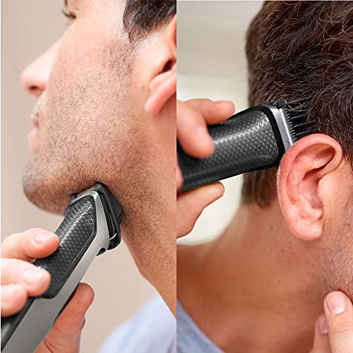 Philips Series 3000 9-in-1 Multi Grooming Kit for Beard and Hair with Nose Trimmer Attachment - MG3722/33