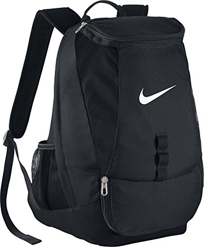 Nike Club Team Swoosh Backpack Casual Daypack, 45 cm, 37 liters, Black (White)