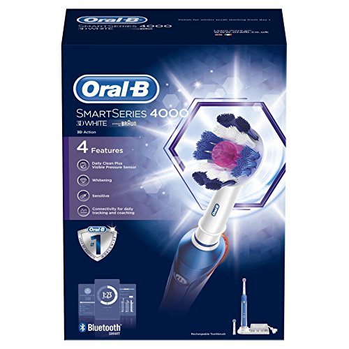 Oral-B Smart Series 4000 Electric Rechargeable Toothbrush Powered by Braun - 3D White
