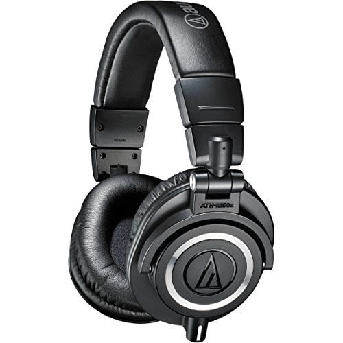 Audio-Technica ATH-M50X Studio Monitor Professional Headphones - Black