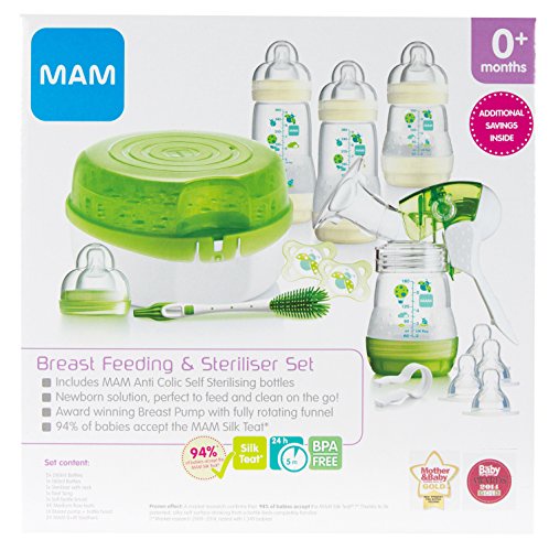 MAM Breastfeeding and Steriliser Starter Set