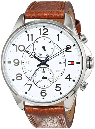 Tommy Hilfiger Hombre Reloj de pulsera Casual Sport analógico de cuarzo piel 1791274