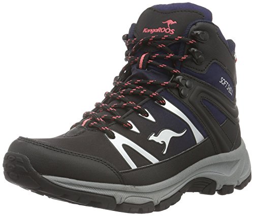 KangaROOS Damen Nangat Schlupfstiefel, Blau (Navy/Salmon 466), 37 EU