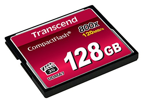 Transcend TS128GCF800 Compact Flash, 800x, UDMA7, VPG-20, MLC, 128 GB