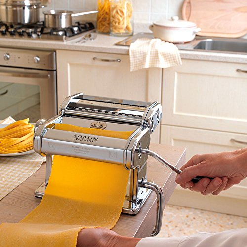 Marcato Atlas 150 pasta machine Chrome, Silver Wellness