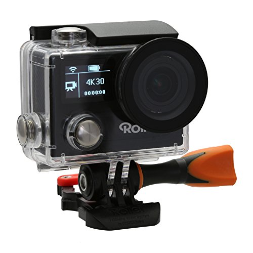 Rollei Actioncam 430 - Leistungsstarker WiFi Camcorder mit 4K, 2K, Full HD Videoauflösung und Slow-Motion, U3 Karten verwenden - Schwarz