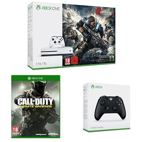 Xbox One S (1TB) with Gears of War 4 + Call of Duty: Infinite Warfare + Controller