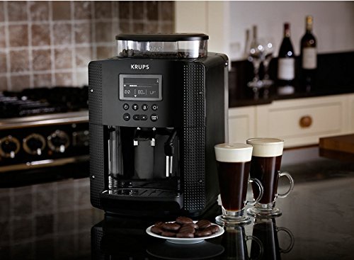 KRUPS EA8150 Kaffeevollautomat (1,8 l, 15 bar, LC Display, CappuccinoPlus-Düse) schwarz