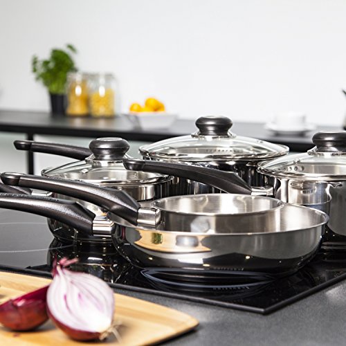 Morphy Richards Equip Pan, Stainless Steel, 5-Piece Set