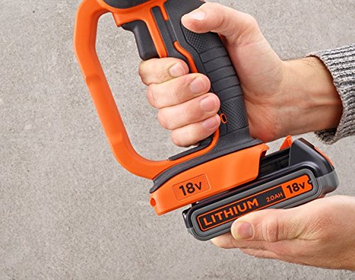 Black+Decker BCG720N-XJ Cordless Angle Grinder, 18 V, Arancio, Nero, Small