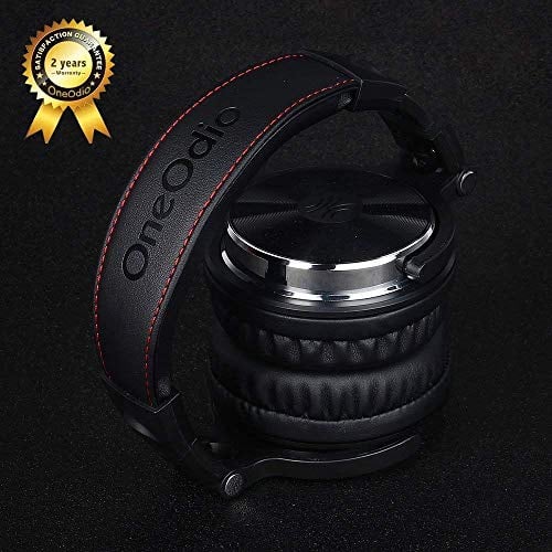 OneOdio Over Ear Headphones Closed Back Studio DJ Headphones for Monitoring, Adapter Free, Noise Isolating Wired Headsets(Glossy Finish) 2019 Upgraded