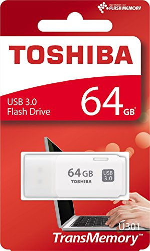 Toshiba TransMemory U301 64GB USB Flash Drive USB 3.0 - White - THN-U301W0640E4