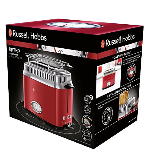 Russell Hobbs 21680-56 Grille-pains 2 fentes Rouge  1300 W